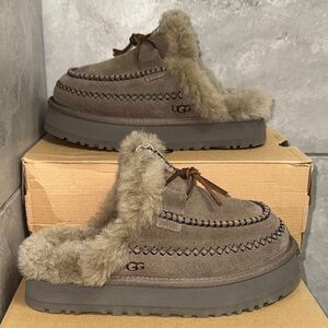 UGG Women's Brown Fur Lined Shoes